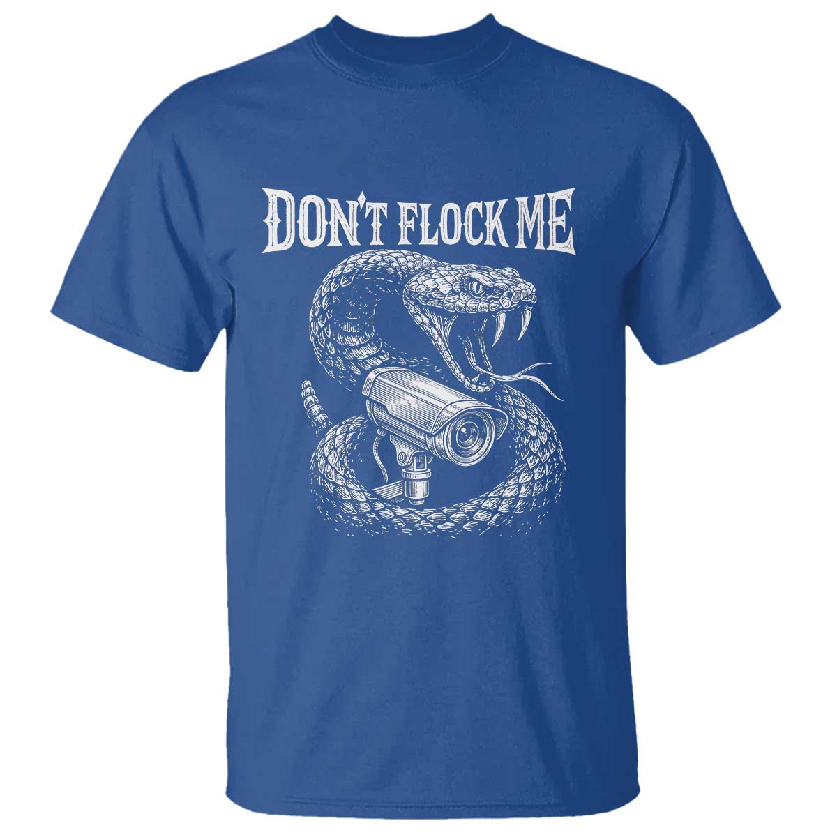 Anti Surveillance Camera Rattlesnake T Shirt Dont Flock Me
