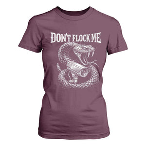 Anti Surveillance Camera Rattlesnake T Shirt For Women Dont Flock Me