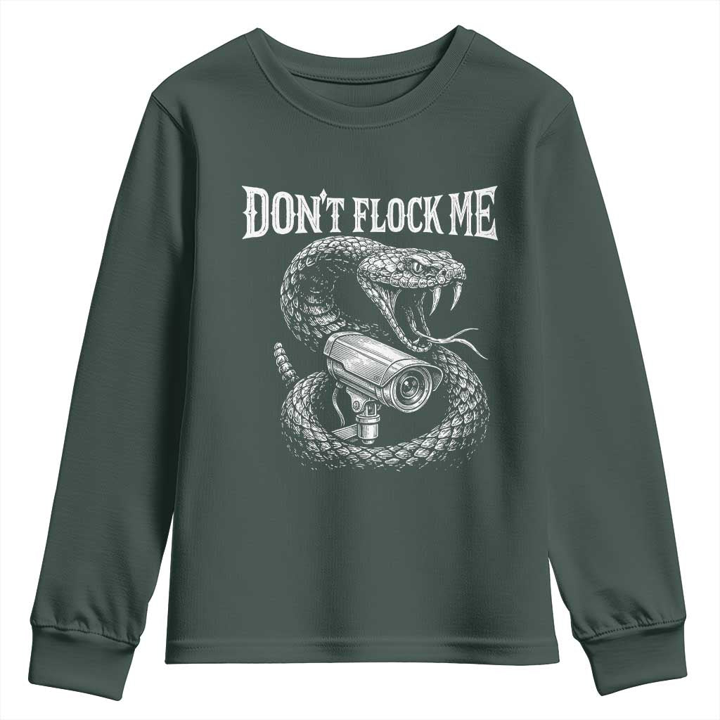 Anti Surveillance Camera Rattlesnake Youth Sweatshirt Dont Flock Me