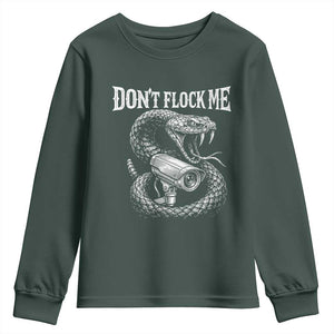 Anti Surveillance Camera Rattlesnake Youth Sweatshirt Dont Flock Me