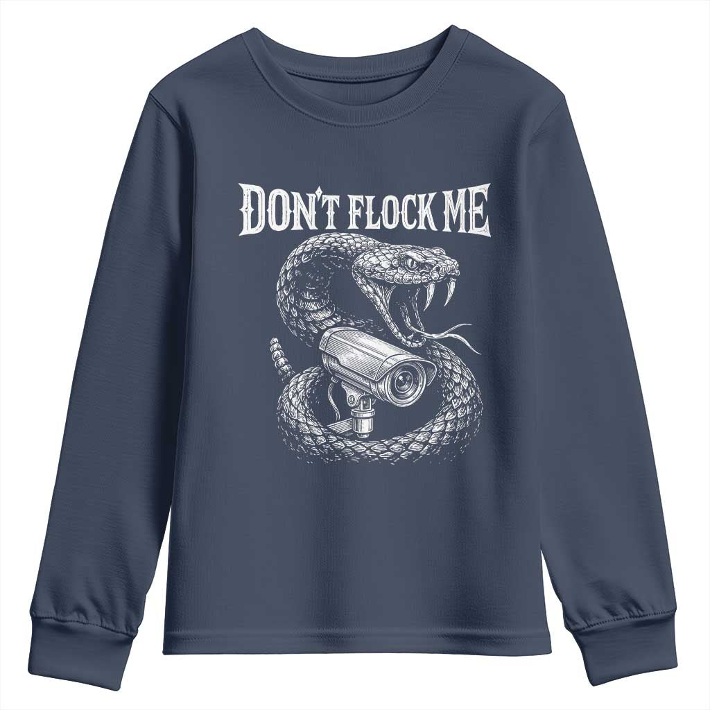 Anti Surveillance Camera Rattlesnake Youth Sweatshirt Dont Flock Me