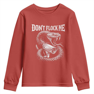 Anti Surveillance Camera Rattlesnake Youth Sweatshirt Dont Flock Me