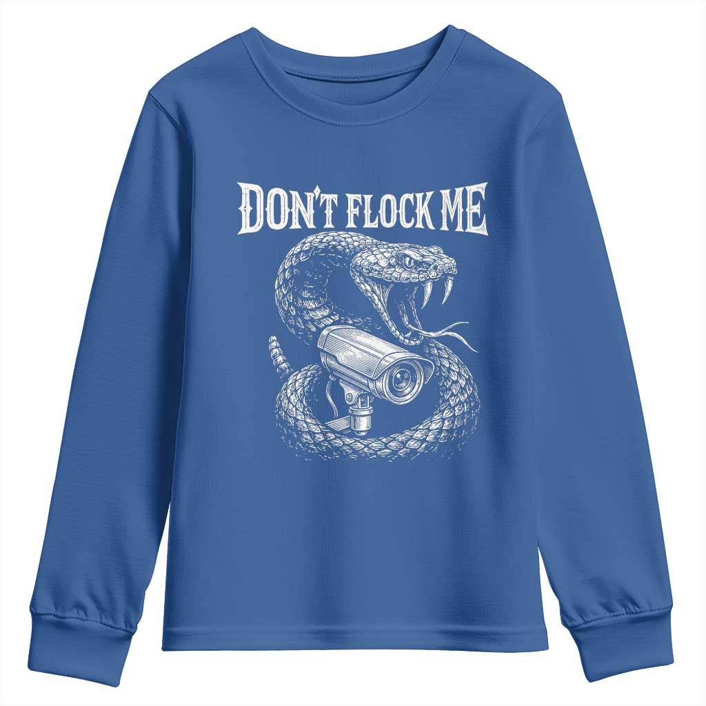 Anti Surveillance Camera Rattlesnake Youth Sweatshirt Dont Flock Me