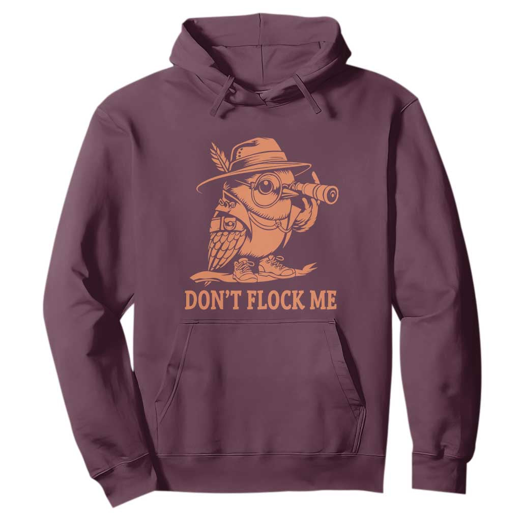 Funny Bird Watching Detective Birdwatcher Hoodie Dont Flock Me