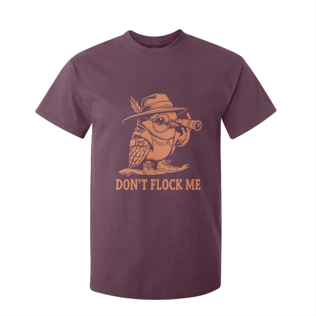 Funny Bird Watching Detective Birdwatcher T Shirt For Kid Dont Flock Me