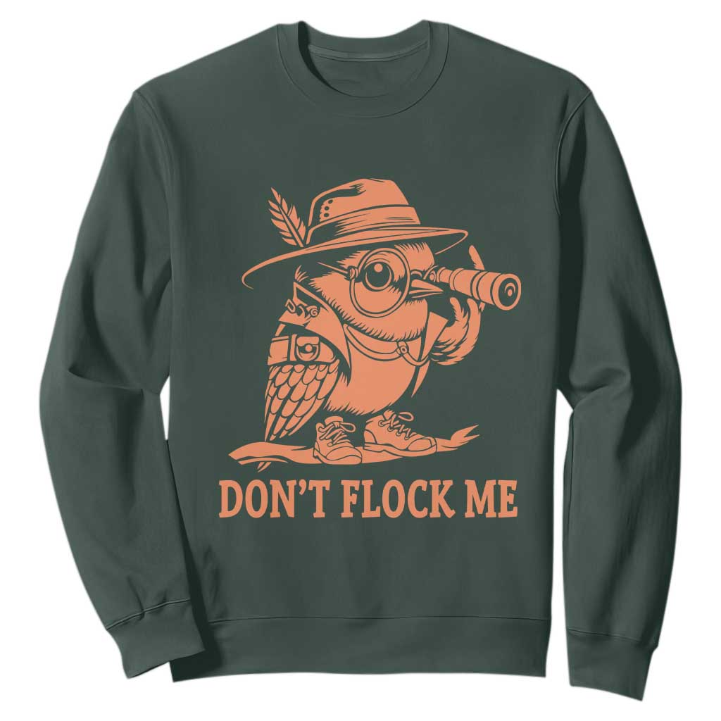 Funny Bird Watching Detective Birdwatcher Sweatshirt Dont Flock Me