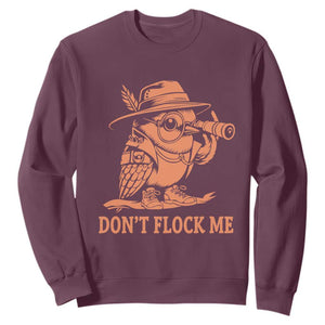 Funny Bird Watching Detective Birdwatcher Sweatshirt Dont Flock Me