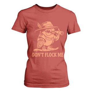 Funny Bird Watching Detective Birdwatcher T Shirt For Women Dont Flock Me