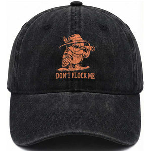 Funny Bird Watching Detective Birdwatcher Washed Cotton Baseball Cap Dont Flock Me