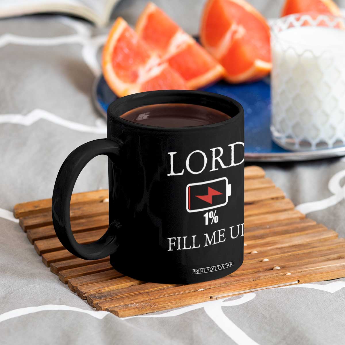 Lord Fill Me Up Faith Christian Jesus Coffee Mug Funny Spiritual Fuel