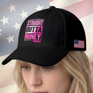 Funny Girl Dad Life Baseball Cap Broke Dad Out Of Money