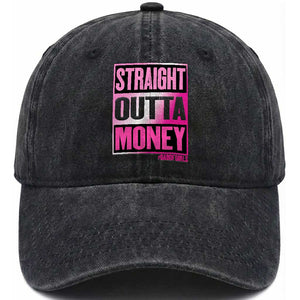 Funny Girl Dad Life Washed Cotton Baseball Cap Broke Dad Out Of Money