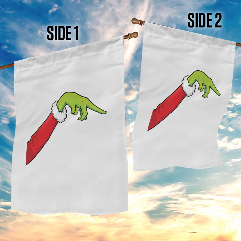 Funny Green Hand Basketball Pointing Meme Garden Flag Christmas Holiday Gift