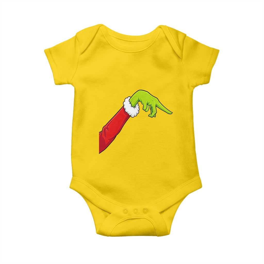 Funny Green Hand Basketball Pointing Meme Baby Onesie Christmas Holiday Gift