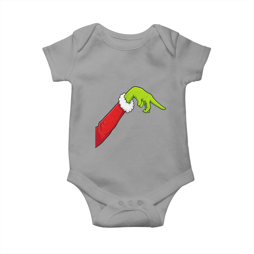 Funny Green Hand Basketball Pointing Meme Baby Onesie Christmas Holiday Gift