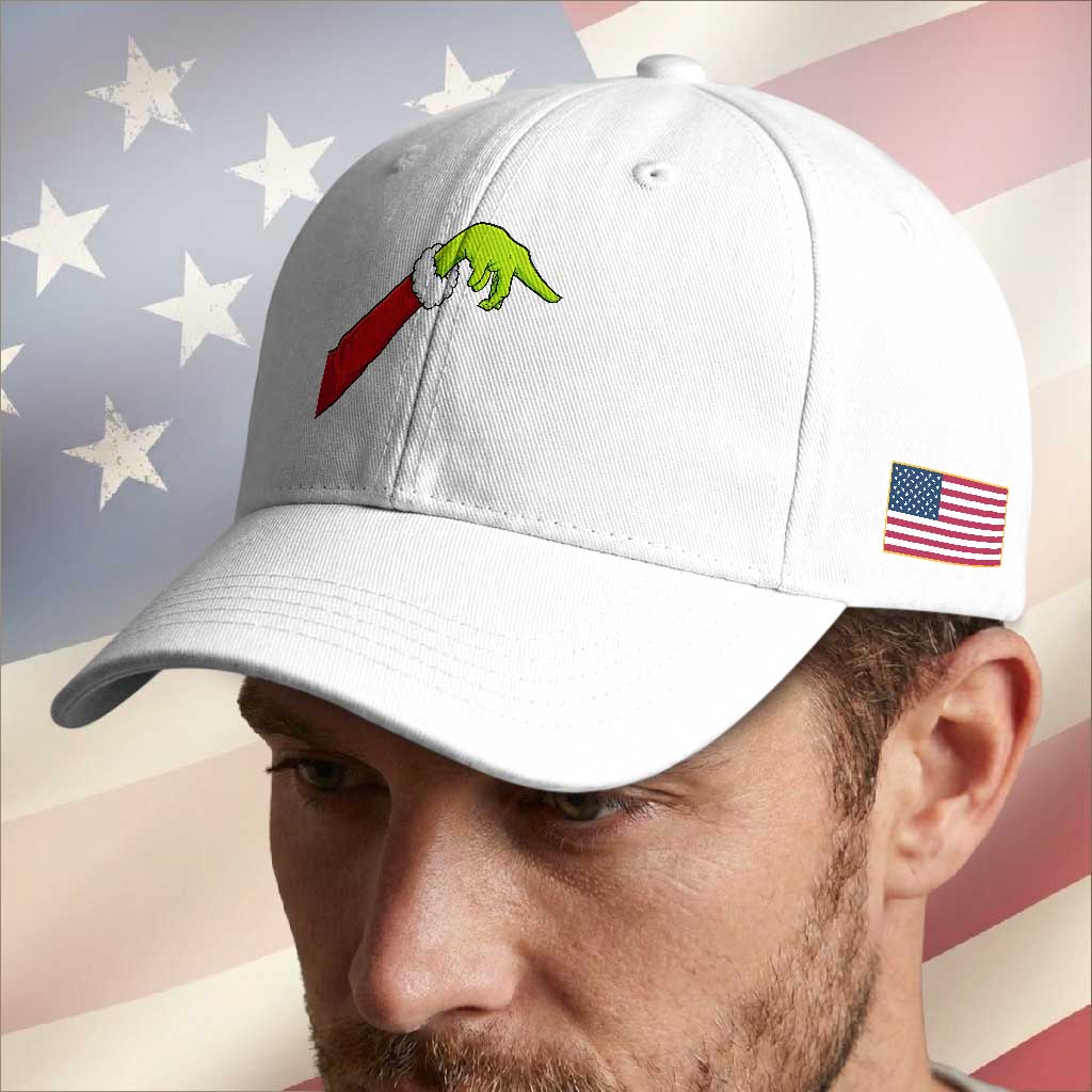Funny Green Hand Basketball Pointing Meme Baseball Cap Christmas Holiday Gift