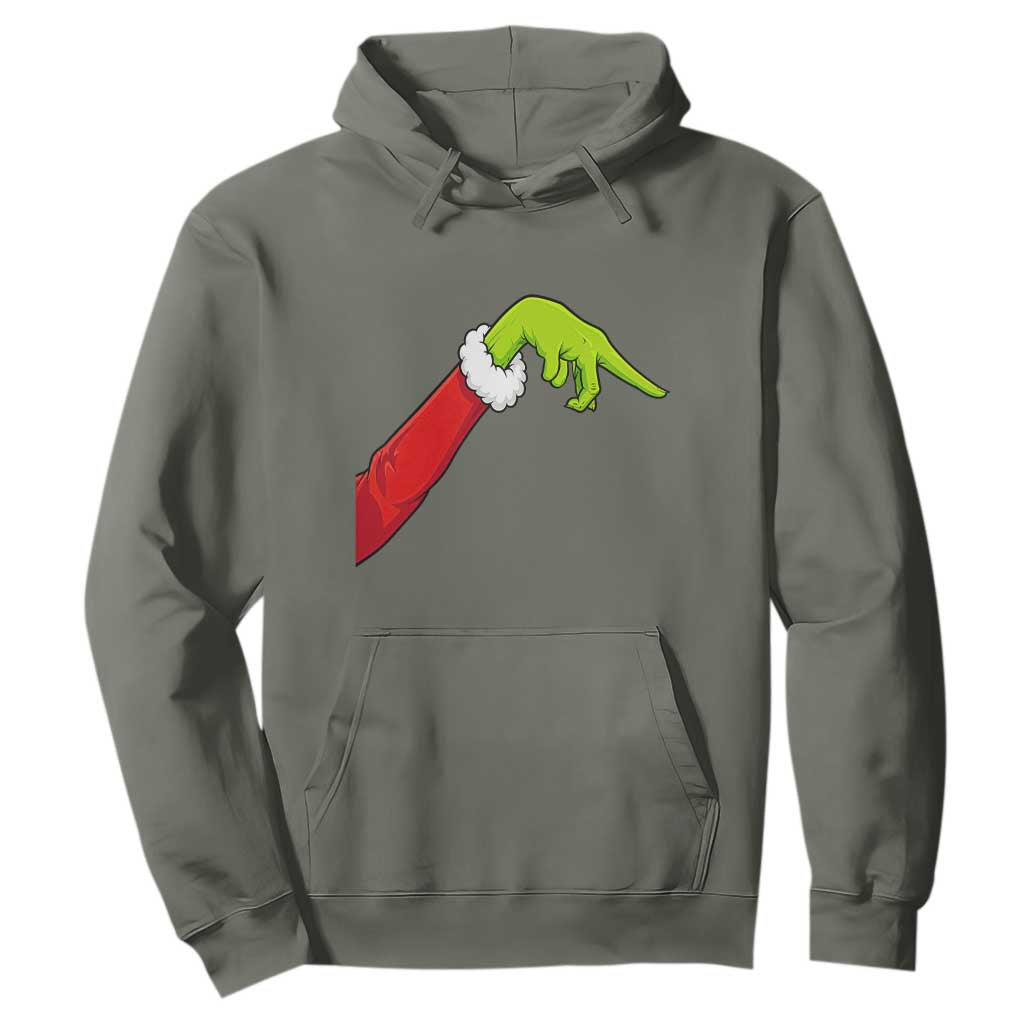 Funny Green Hand Basketball Pointing Meme Hoodie Christmas Holiday Gift