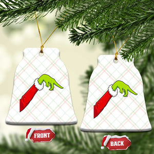 Funny Green Hand Basketball Pointing Meme Ceramic Ornament Christmas Holiday Gift