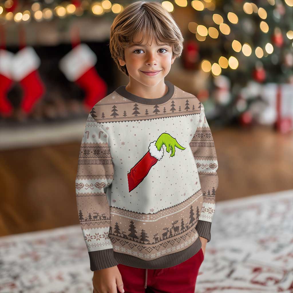 Funny Green Hand Basketball Pointing Meme Ugly Christmas Sweater Christmas Holiday Gift