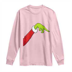 Funny Green Hand Basketball Pointing Meme Long Sleeve Shirt Christmas Holiday Gift