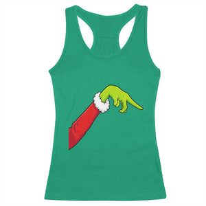Funny Green Hand Basketball Pointing Meme Racerback Tank Top Christmas Holiday Gift