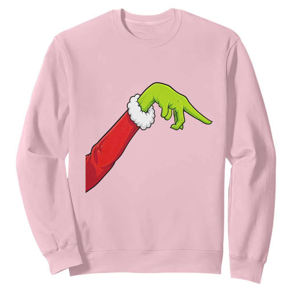 Funny Green Hand Basketball Pointing Meme Sweatshirt Christmas Holiday Gift