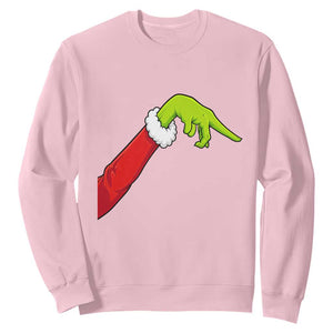Funny Green Hand Basketball Pointing Meme Sweatshirt Christmas Holiday Gift