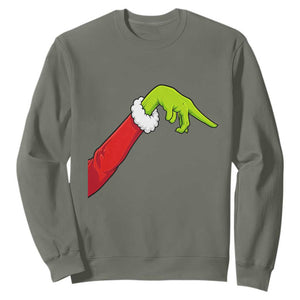 Funny Green Hand Basketball Pointing Meme Sweatshirt Christmas Holiday Gift