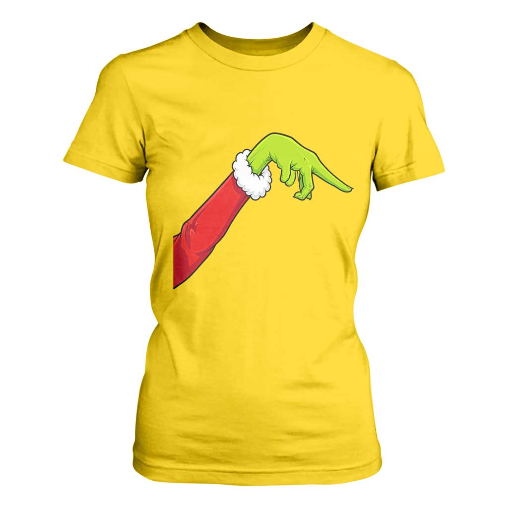 Funny Green Hand Basketball Pointing Meme T Shirt For Women Christmas Holiday Gift