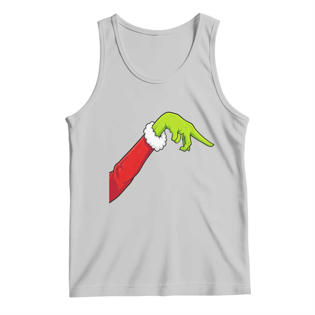 Funny Green Hand Basketball Pointing Meme Tank Top Christmas Holiday Gift
