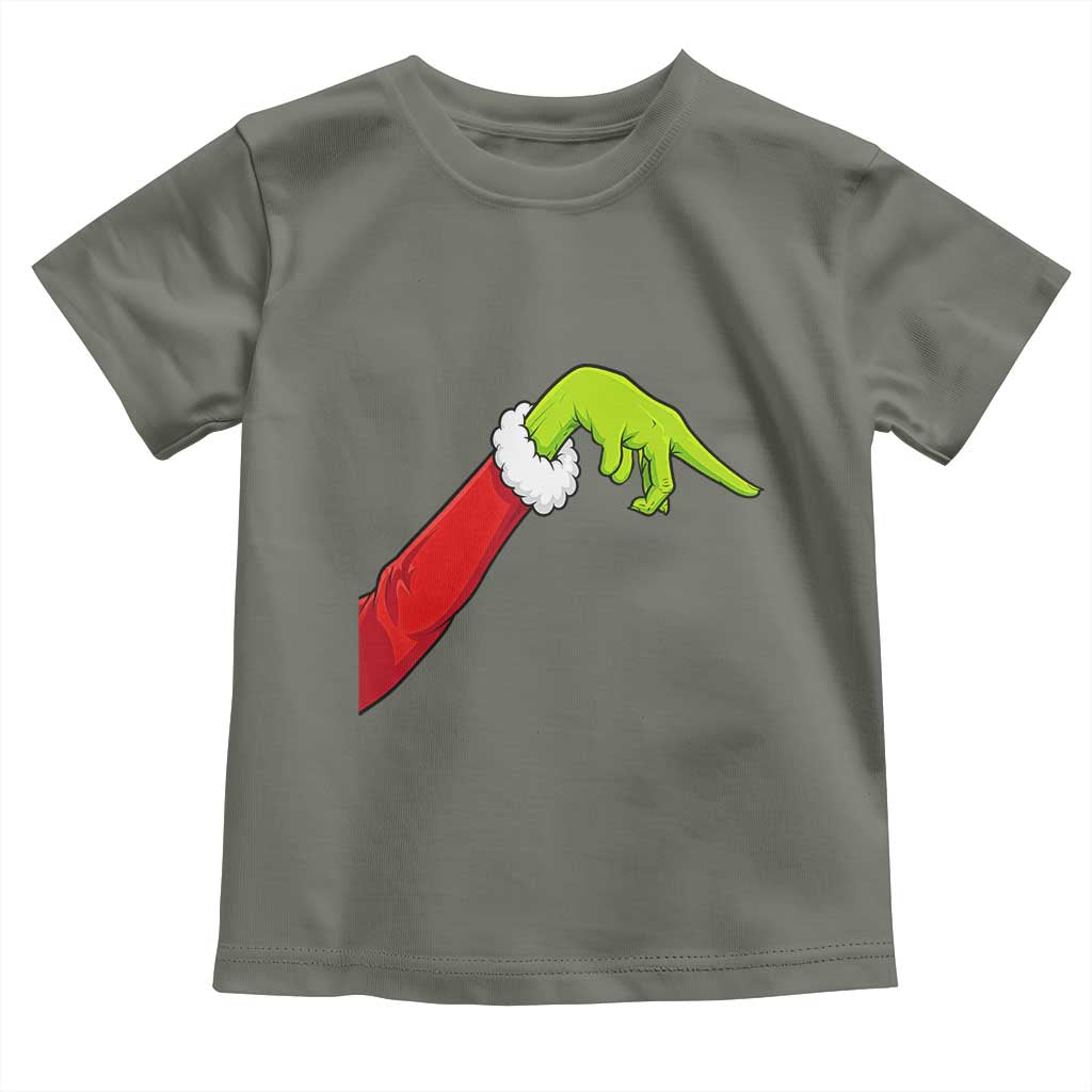 Funny Green Hand Basketball Pointing Meme Toddler T Shirt Christmas Holiday Gift