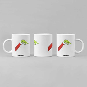 Funny Green Hand Basketball Pointing Meme Coffee Mug Christmas Holiday Gift