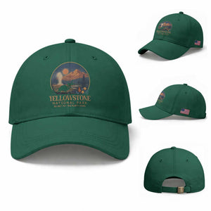 Yellowstone National Park Do Not Pet The Fluffy Cows Baseball Cap Amusing Bison Encounter Campsite Toss