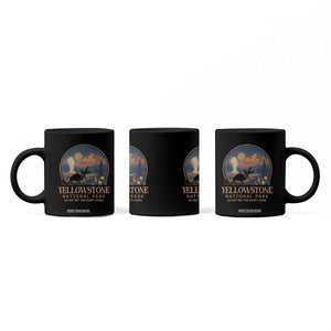 Yellowstone National Park Do Not Pet The Fluffy Cows Coffee Mug Amusing Bison Encounter Campsite Toss