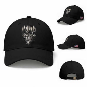 Funny Bigfoot Water Skiing Behind Nessie Baseball Cap Cryptid Lover