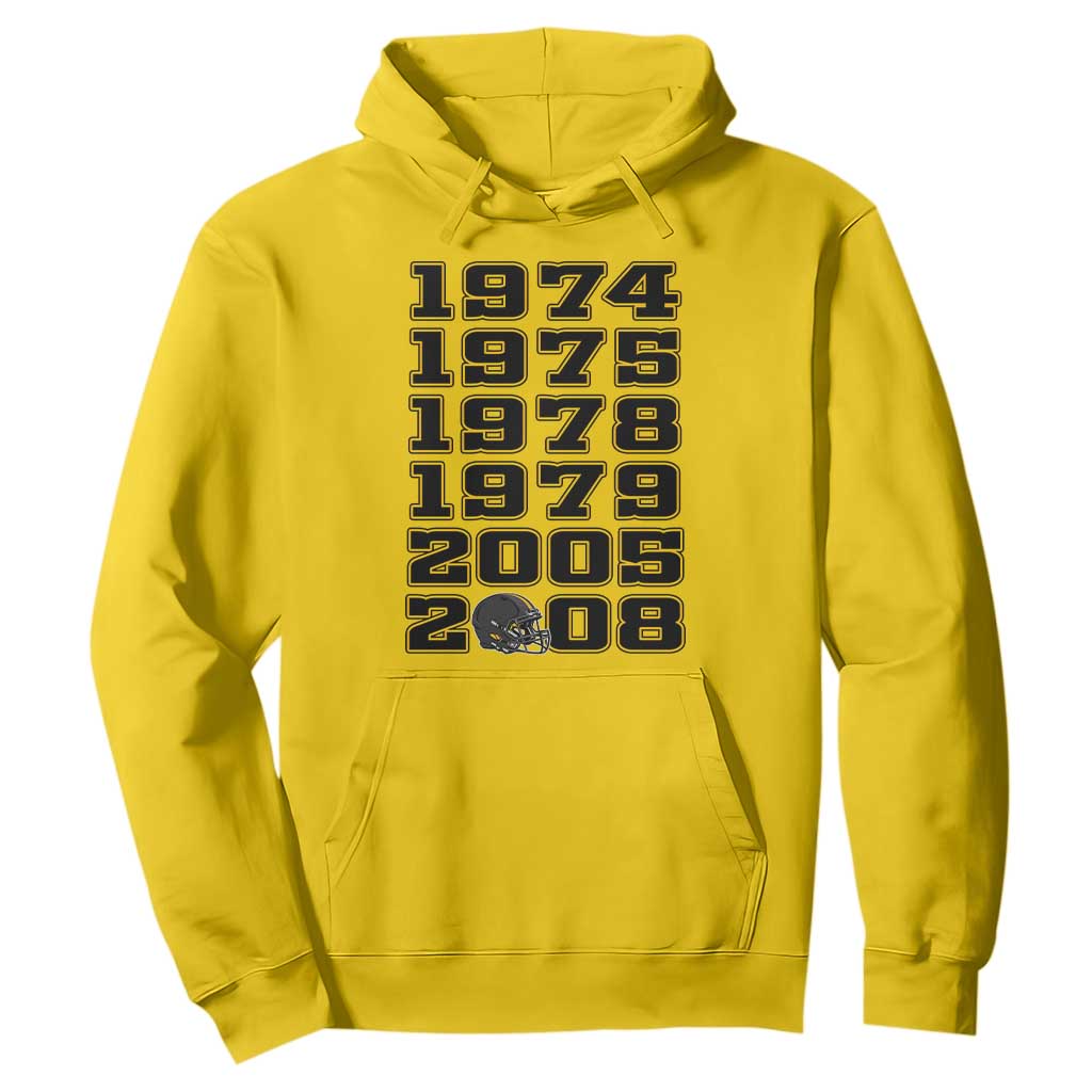 Six Historic Championship Seasons Hoodie Vintage Football Fan Graphic TS12 Daisy Print Your Wear