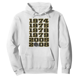 Six Historic Championship Seasons Hoodie Vintage Football Fan Graphic
