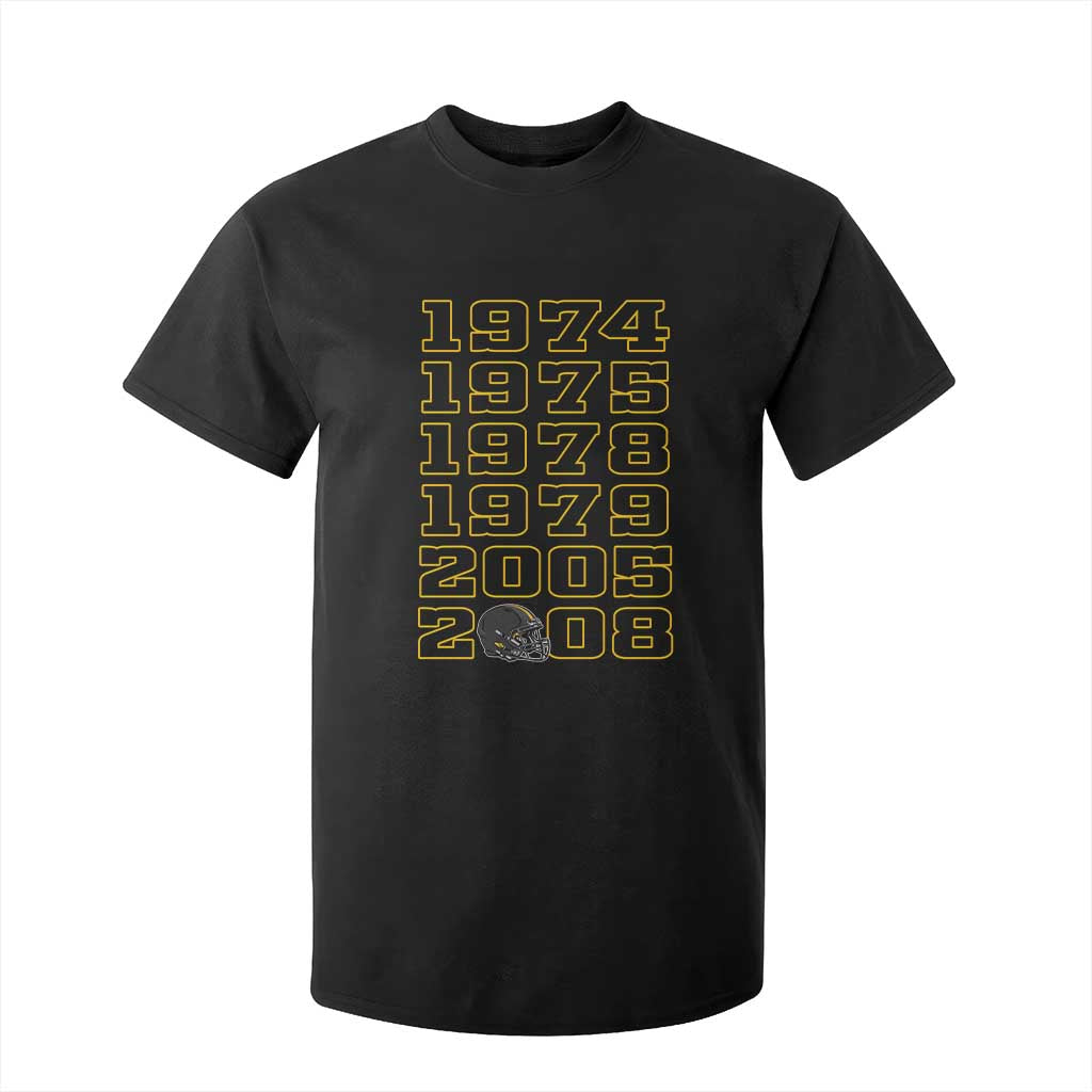 Six Historic Championship Seasons T Shirt For Kid Vintage Football Fan Graphic