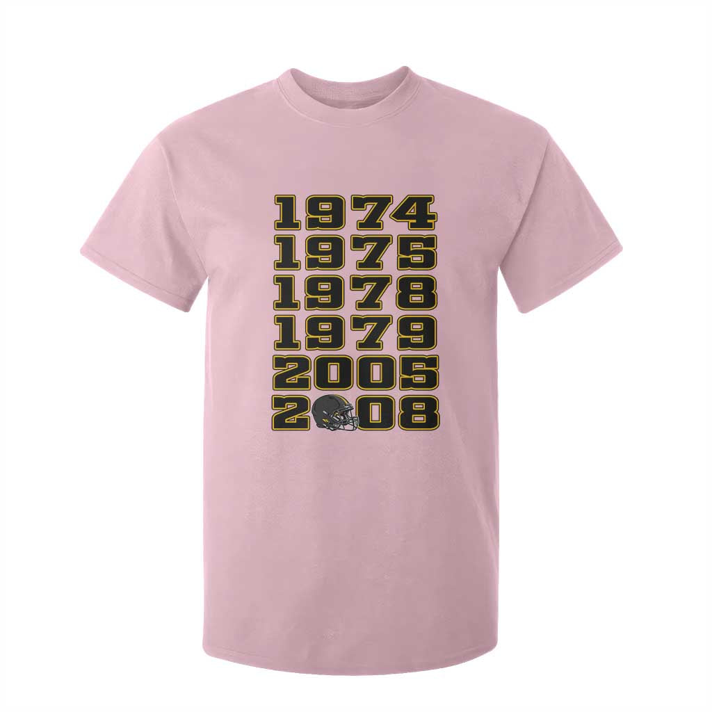 Six Historic Championship Seasons T Shirt For Kid Vintage Football Fan Graphic