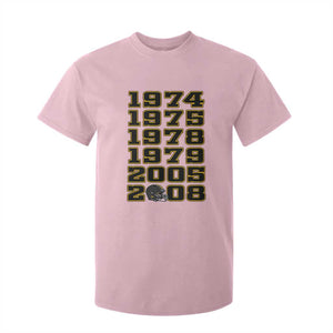 Six Historic Championship Seasons T Shirt For Kid Vintage Football Fan Graphic