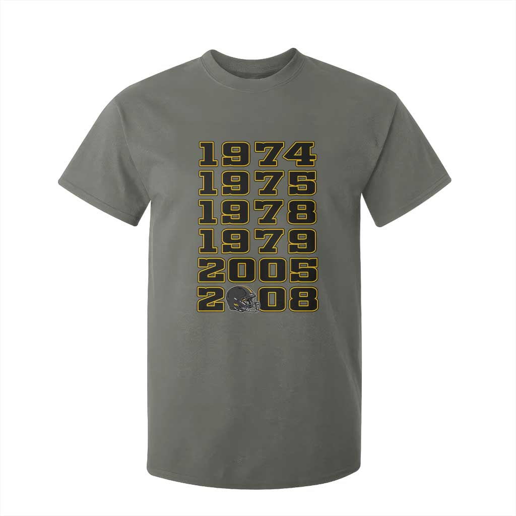 Six Historic Championship Seasons T Shirt For Kid Vintage Football Fan Graphic