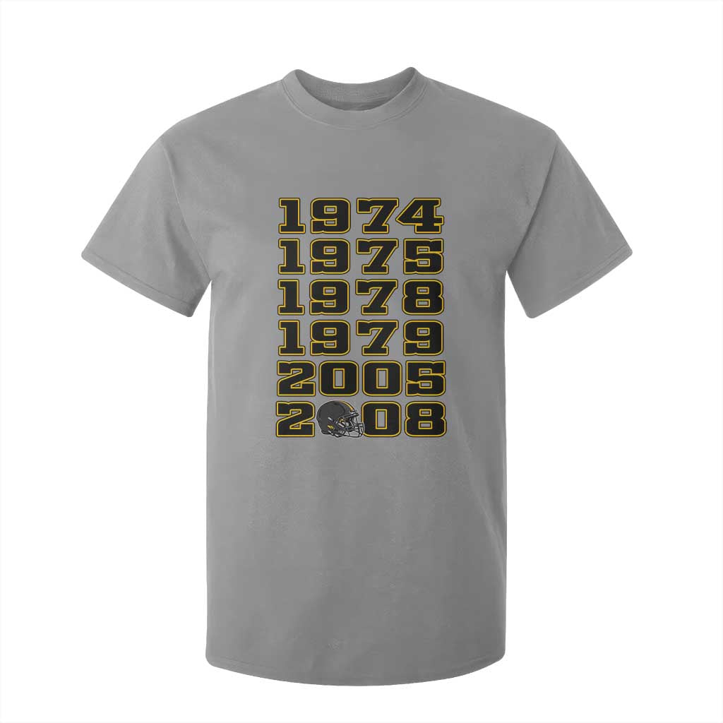 Six Historic Championship Seasons T Shirt For Kid Vintage Football Fan Graphic