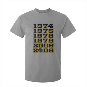 Six Historic Championship Seasons T Shirt For Kid Vintage Football Fan Graphic