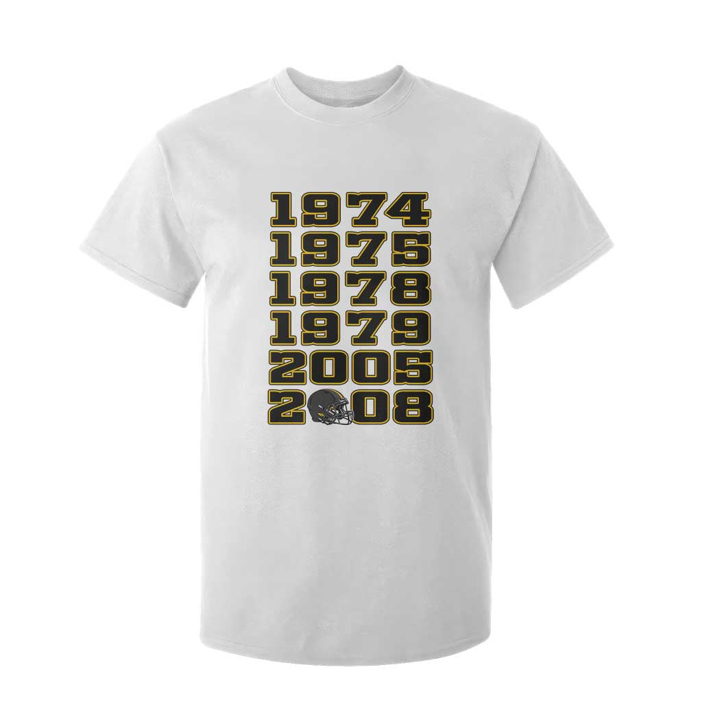 Six Historic Championship Seasons T Shirt For Kid Vintage Football Fan Graphic