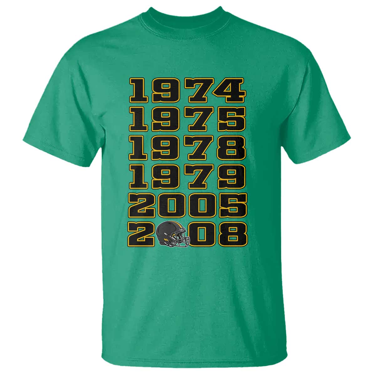 Six Historic Championship Seasons T Shirt Vintage Football Fan Graphic
