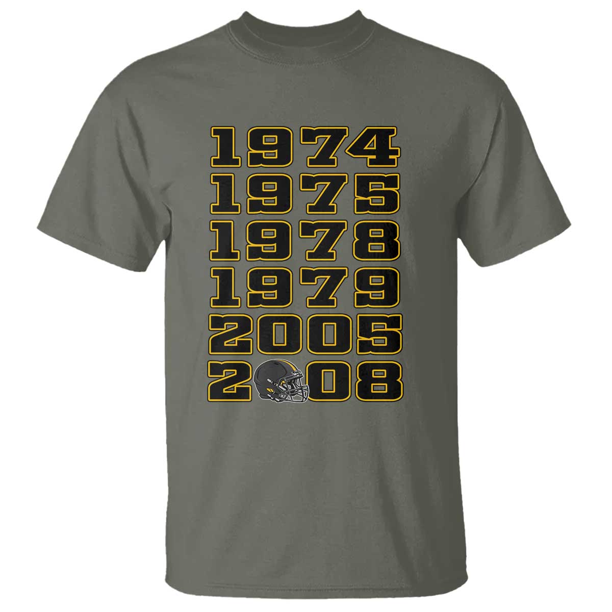 Six Historic Championship Seasons T Shirt Vintage Football Fan Graphic