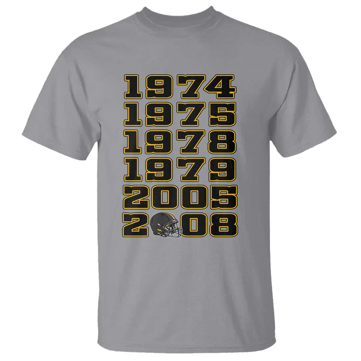 Six Historic Championship Seasons T Shirt Vintage Football Fan Graphic