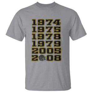 Six Historic Championship Seasons T Shirt Vintage Football Fan Graphic