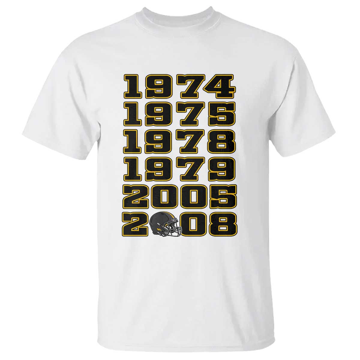 Six Historic Championship Seasons T Shirt Vintage Football Fan Graphic