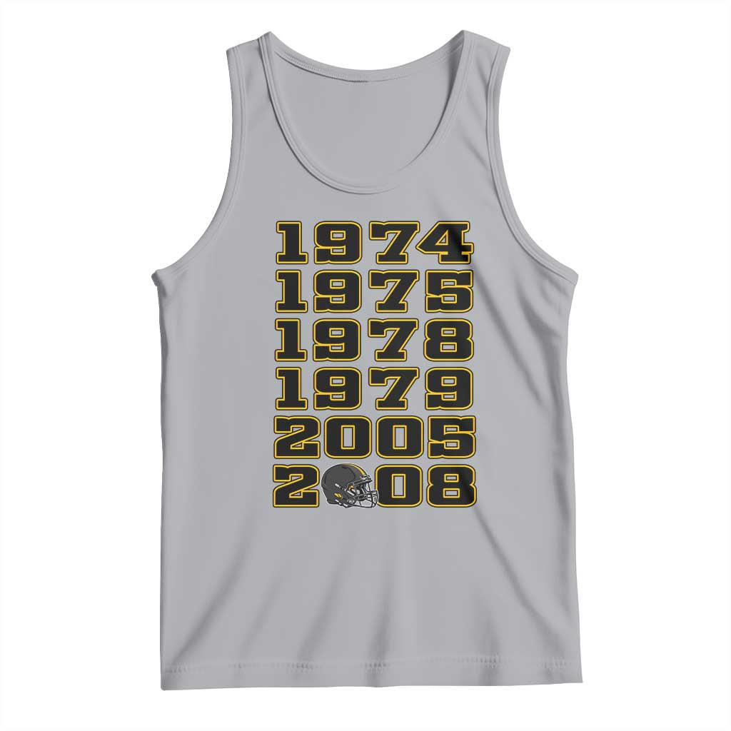 Six Historic Championship Seasons Tank Top Vintage Football Fan Graphic